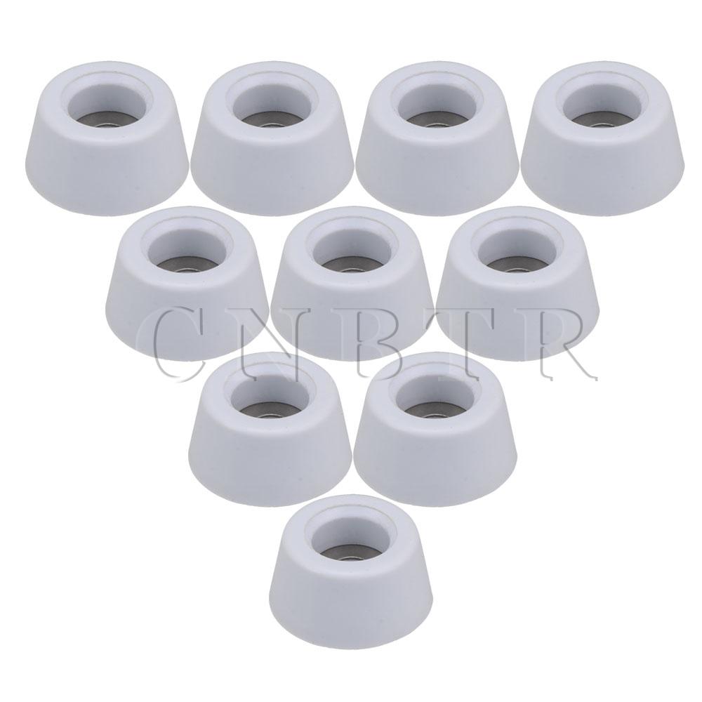 Cnbtr 10 stuks rubberen voetjes witte voetjes stootkussens voor meubels: 10 stuks 26 x 21 x 13mm