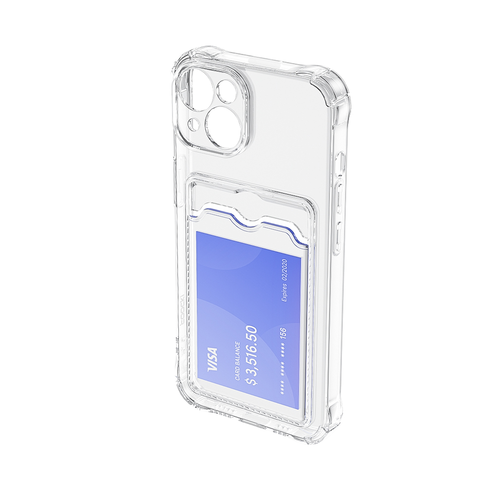 Toocki Transparante Telefoonhoesje Duidelijke Telefoontas Voor iPhone 15 14 13 12 Pro Max Plus Siliconen TPU Zachte Schokbestendige Achterkant Portemonnee Cover: Roze Brons