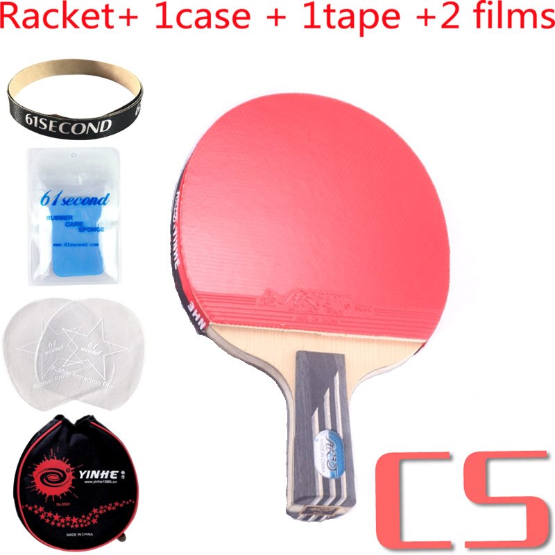 YINHE Galaxy 8 star 08B/D Table Tennis finished rackets table tennis rackets racquet sports carbon blade fast attack with loop: CS with YM case