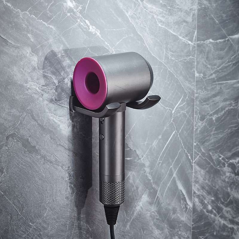 Messing Badkamer Plank Gunmetal Muur Handdoek Plank Messing Wc Handdoek Bar Nordic Driehoek Mand Toiletborstel Hardware Set: hair shelf