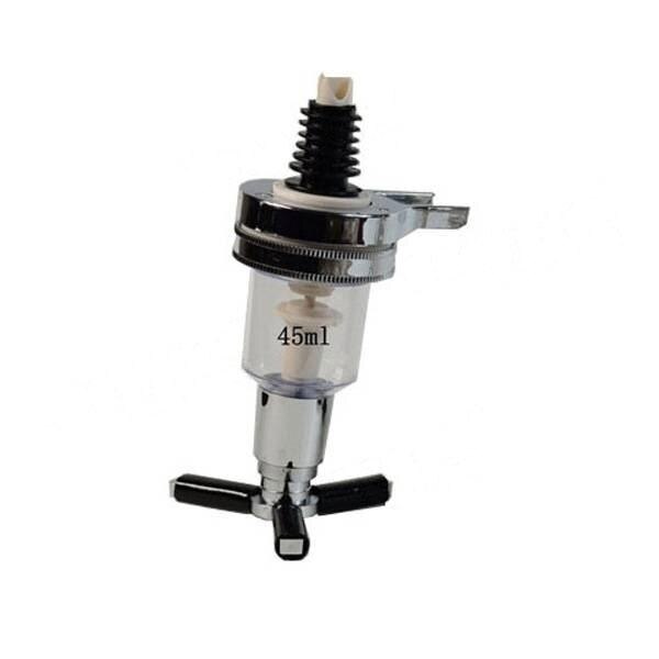 Dosificador de vino vertedor de botella de licor de 25 ml/30 ml/45 ml montado en la pared para bebidas, zumos, bebidas, cerveza, licor, tapón de boquilla para whisky: 45ml