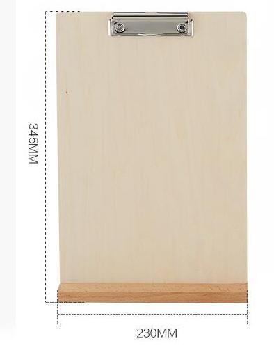 A4/ A5 Wooden Paper Clip Plate Stand Restaurant Menu Display Table Desk Top Sign Price List Paper Sheet Poster Snap Photo Clip: A4