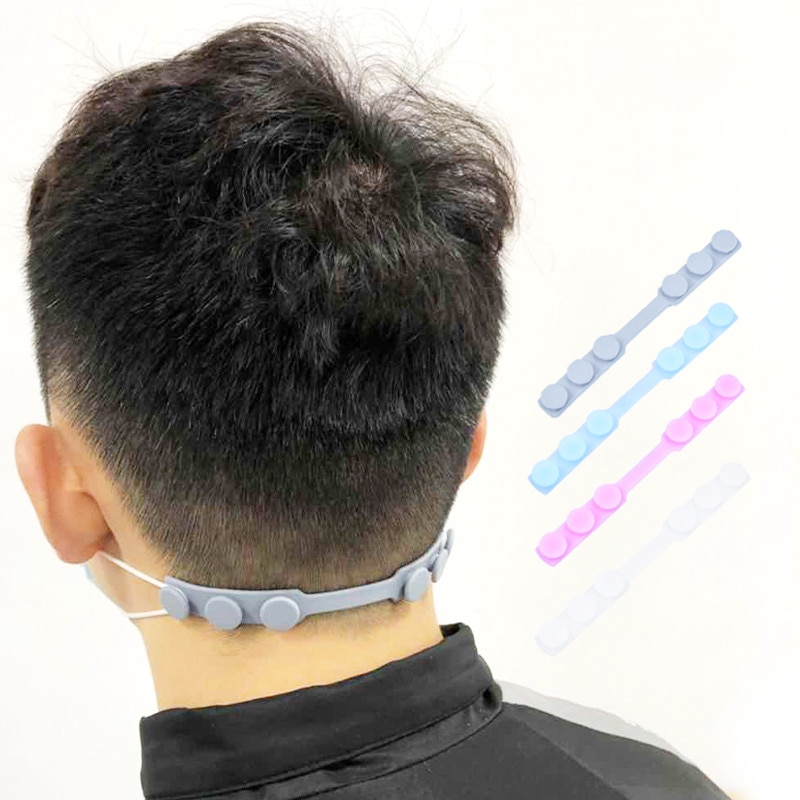Mascarilla para la cara ganchos para la oreja hebilla de extensión fijador ajustable antideslizante máscara de sujeción al oído gancho de extensión máscaras hebilla titular 1 Uds
