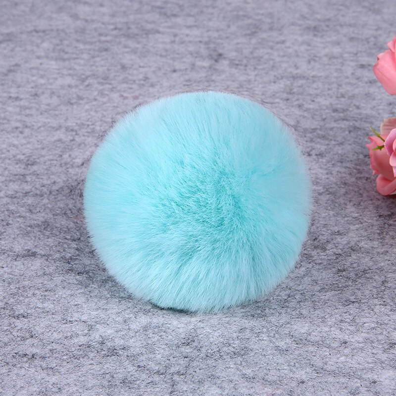 8Cm Diy Winter Zachte Pluizige Rex Konijnenbont Pom Pom Kunstmatige Harige Bal Voor Tassen Mutsen Cap Pompom Accessoires: 13