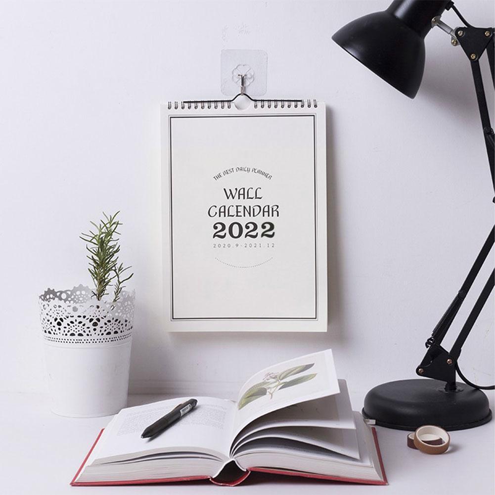 2022 Simple Wall Calendar Weekly Monthly Planner Wall Schedule Planner Hanging Home Organizer Agenda Calendar Daily Off U8f6