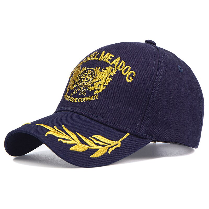 Sommer koreansk baseball cap bogstaver ikke sælge mig en hund mænd kvinder far hat par snapback guld broderi hatte kasketter: Flåde