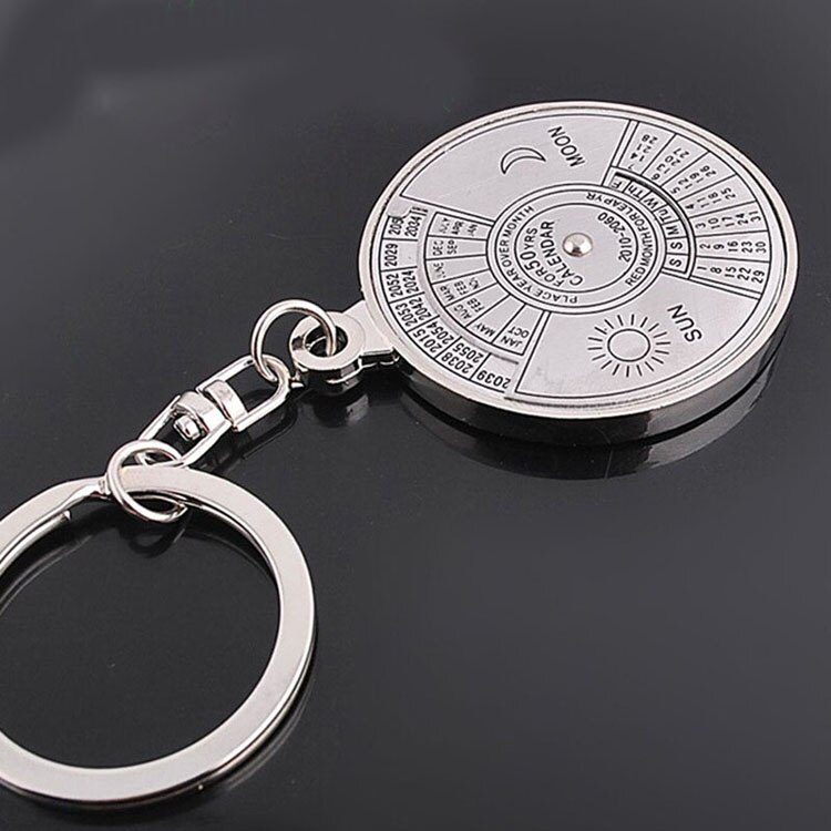 50 Jaar Super Perpetual Calendar Sleutelhanger Flesopener Ringen Astrologie Sleutelhanger Party Sleutelhouder Sieraden