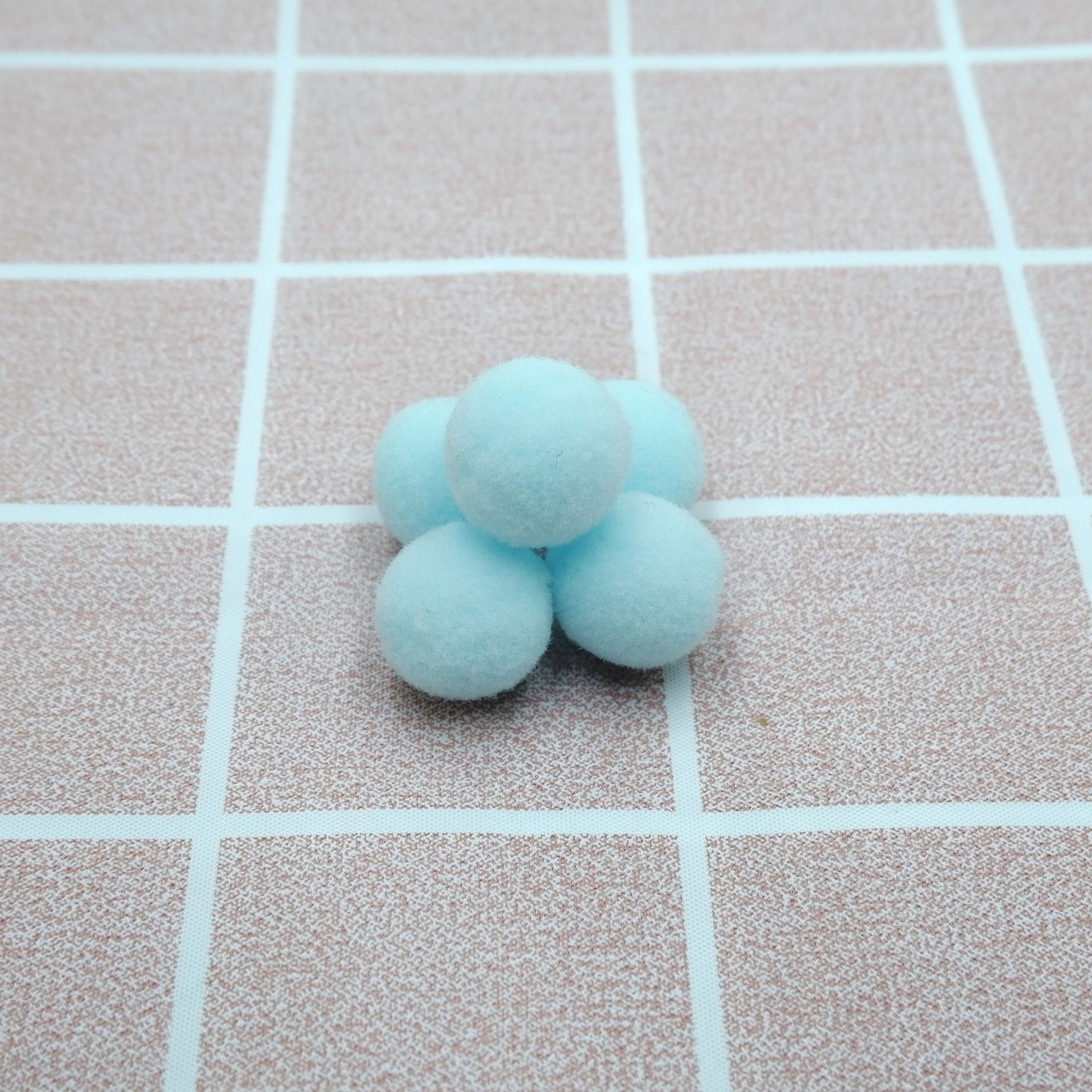 Home Decoration 500Pcs 8mm Pompoms Soft Pom Poms Fur Ball Arts Toys Crafts DIY Apparel Sewing Fabric Supplies FPJXZ146: Sky Blue