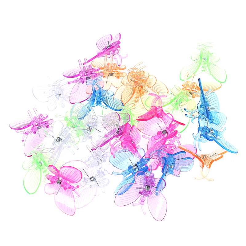 30 stk søte sommerfugl orkide klips plante klips hage blomst vinranke støtte klips