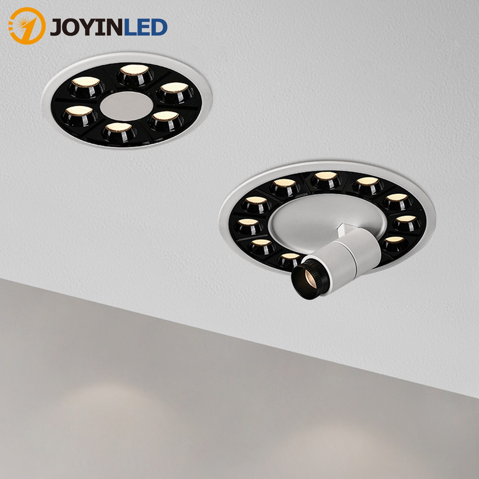 Recessed LED Linear Light High CRI Round LED Grille Spotlight Anti-glare Ceiling Downlight for Bedroom Hotel