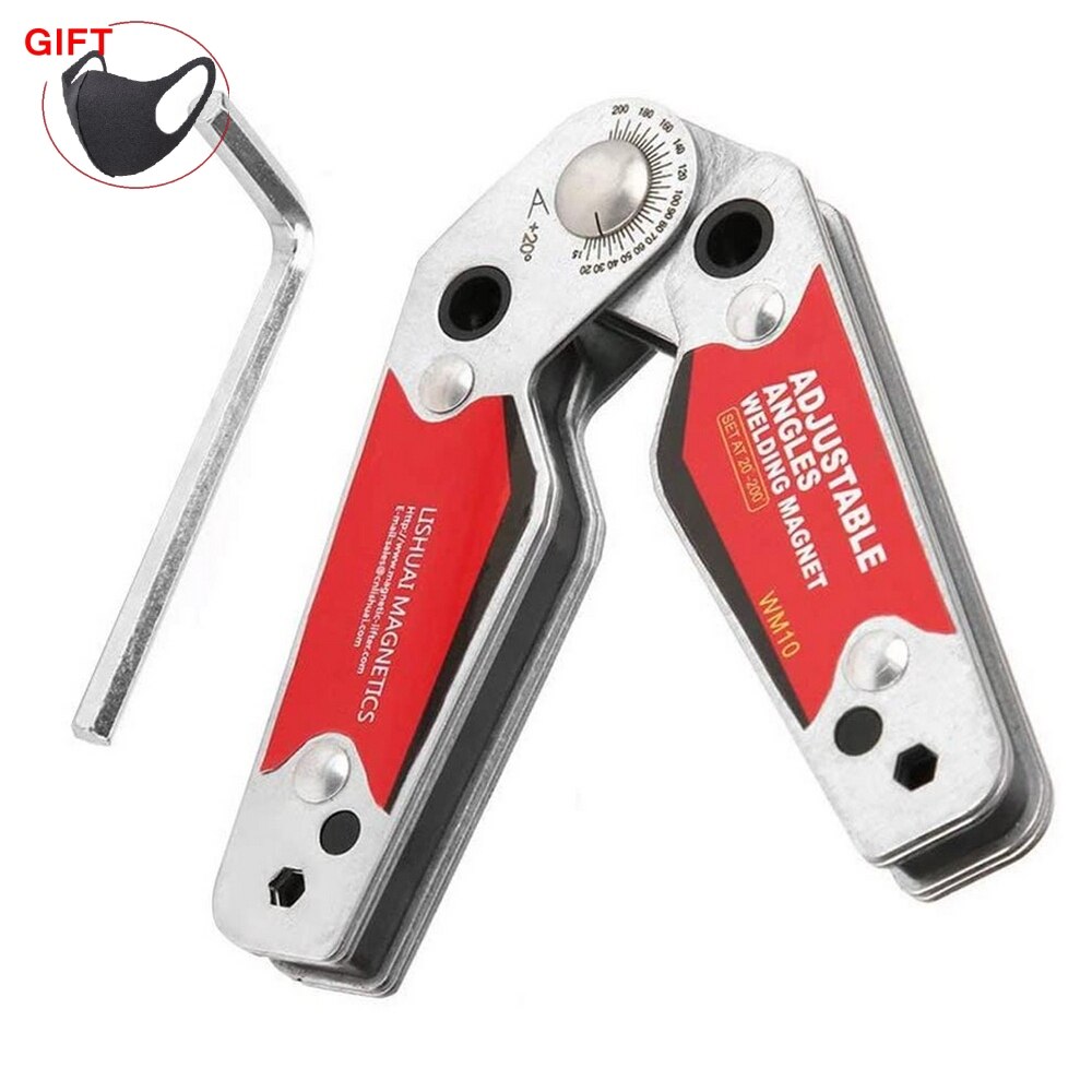 Welding Magnet Adjustable Angle(20°~200°) Welding Holder Welding Fixture Corner Clamp Strong Magnetic Welding Corner Tool