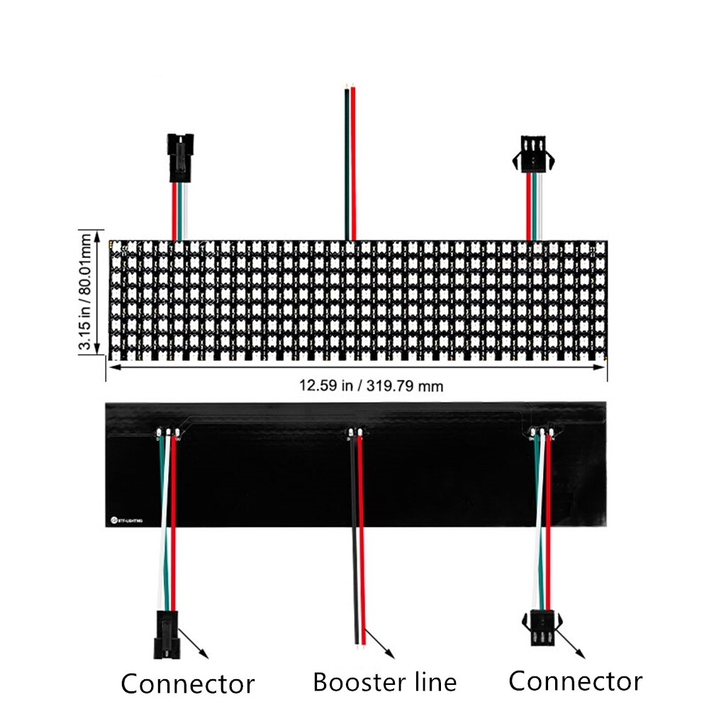 WS2812b 8x32 16x16 8x8 Pixels 256Led Flexible Mini Led Matrix Digital Individually Addressable Led Module Panel Flexible