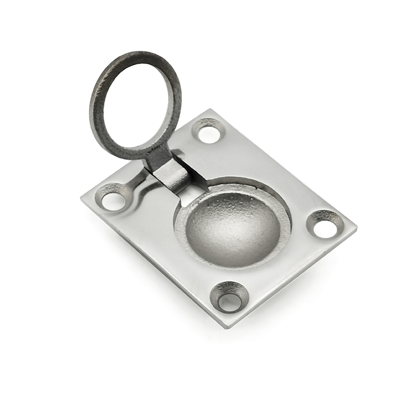 Handle Stainless Steel 304 Inset Precision Cast Folding Concealed Secret Pull Hatch Cover Floor Door Plate Load-Bearing Handle