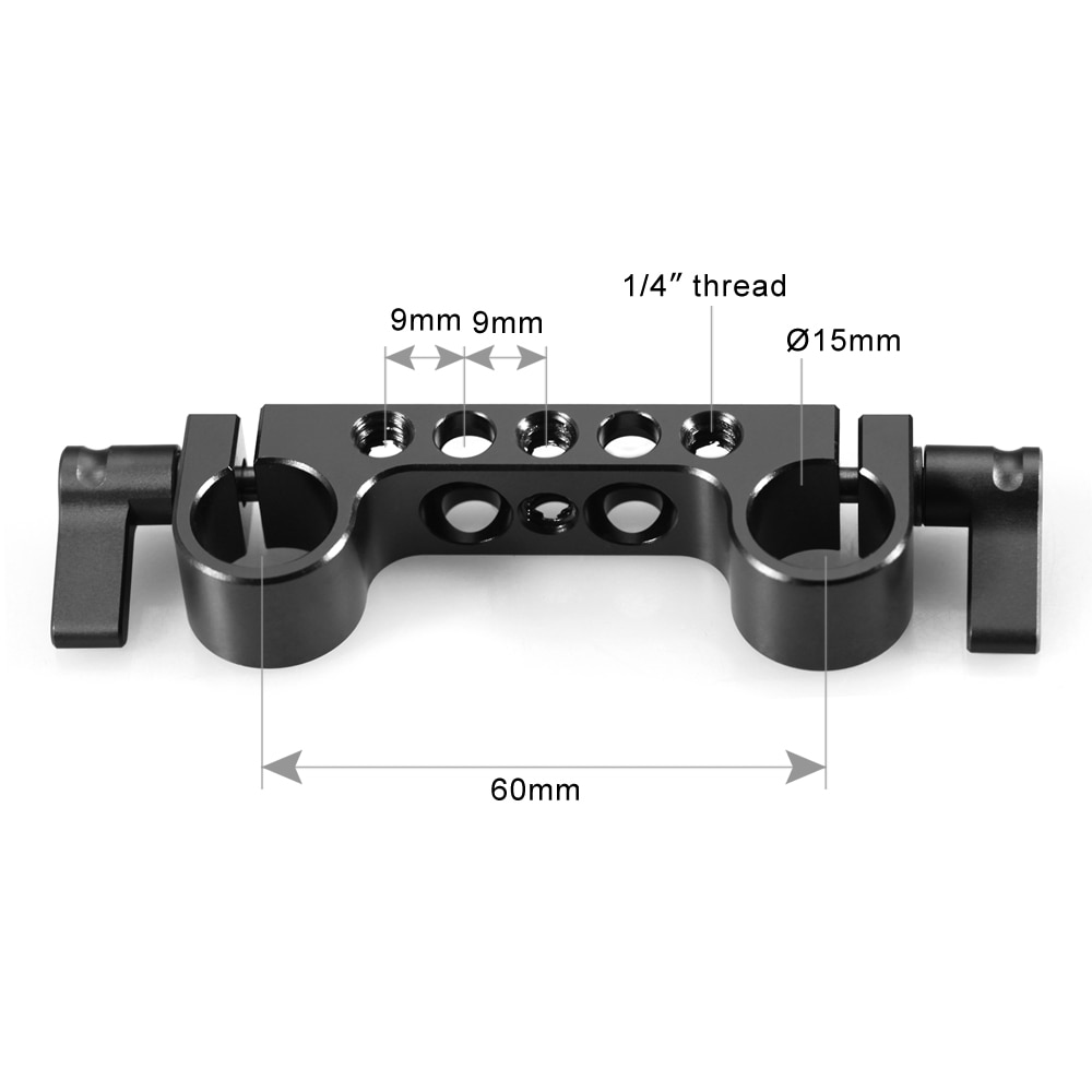 SmallRig super leggero 15mm Railblock con filettatura standard 1/4 &quot;-20 per gabbia per fotocamera Dslr 15mm rig - 942