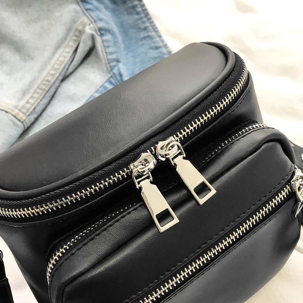 Female Casual Solid Color Shoulder Messenger Handbags Women Leather Large Capacity Zipper Crossbody Bags bolsa feminina