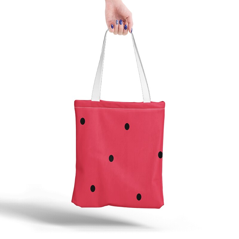 Mode Canvas Tas Casual Brand Vrouwen Tote Schoudertassen Canvas Dames Herbruikbare Eco Shopping Opvouwbare Doek Bag: Style1