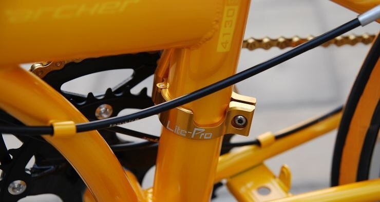 Fällbar cykel k ram framväxel adapter adapter fällbar cykel växelväxel konvertering säte ombyggnad  sp8 kc083 byte 9s to 18s