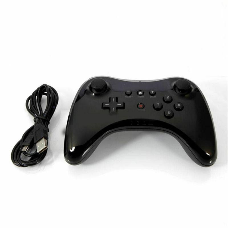 Mando inalámbrico clásico Pro para Nintendo Wii U Pro, mando inalámbrico con Cable USB, R60