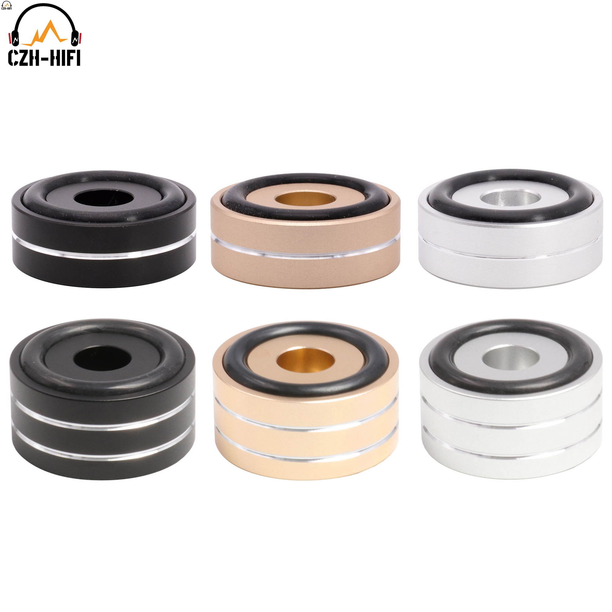 1pc 40mm Machined Full Aluminum Amplifier Feet PC Chassis Speaker Cabinet Isolation Stand Base AMP DAC Turntable Pad Cone