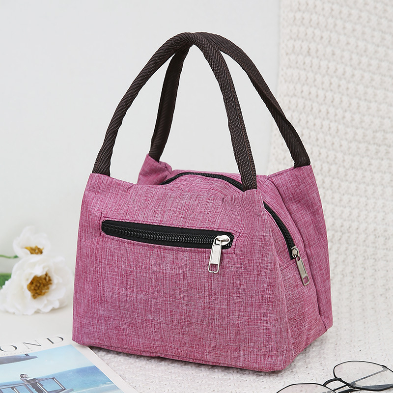 Reusable Lunch Bag For Women Large Capacity Oxford Cloth Waterproof Lunch Box Bag Office Worker Student Lunch Tote Bags