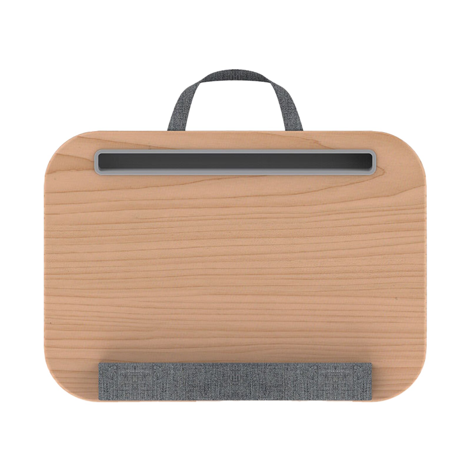 Tablet Slot For Bed Notebook Stand Laptop Desk Wood Anti Slip Portable Computer Working Home Office Study With Pillow Cushion