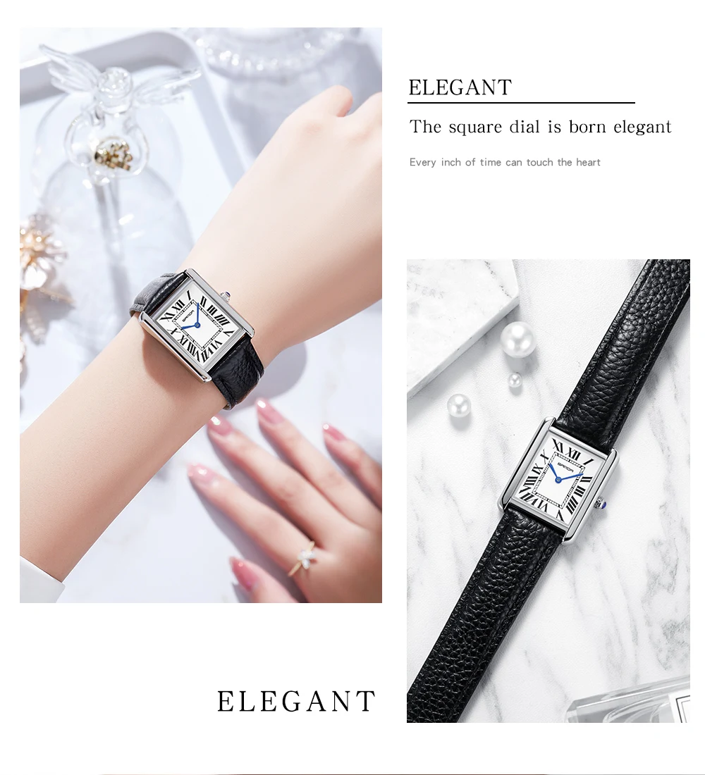 Sanda 1108 Roman Scale Couple Quartz Watch Belt Fashionable Trend Waterproof Simple Quartz Men's and Women's Watch