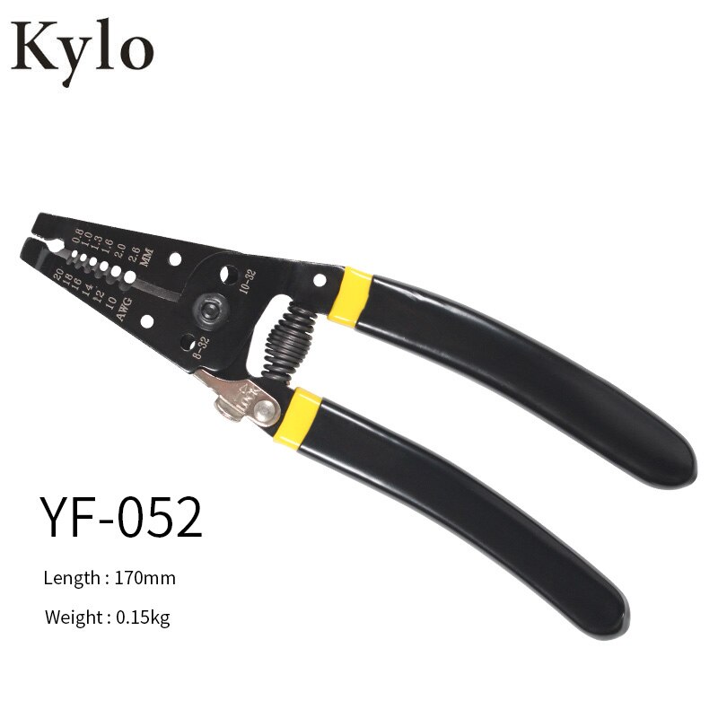 Terminals insulated with electricity Crimper Cable Crimping Tool Kit Plier wire terminal Screwdriver with Carry Bag Set 5 Jaw: YF-052