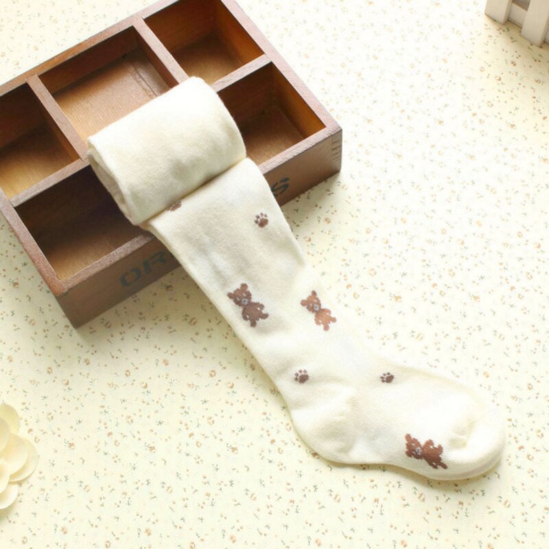 Schattige Beer Meisjes Panty Kinderen Prinses Kousen Kids Cartoon Snoep Kleur Panty Lente Herfst Baby Collant Kleding