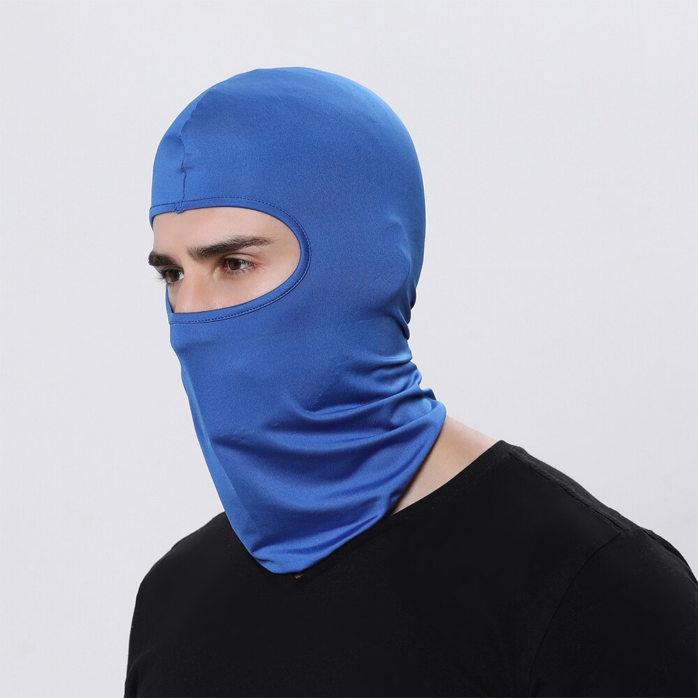 Czapka kolarska maska motocyklowa kominiarka rowerowa kominiarka przeciwsłoneczna kominiarka kominiarka kominiarka męska akcesoria rowerowe: Blue