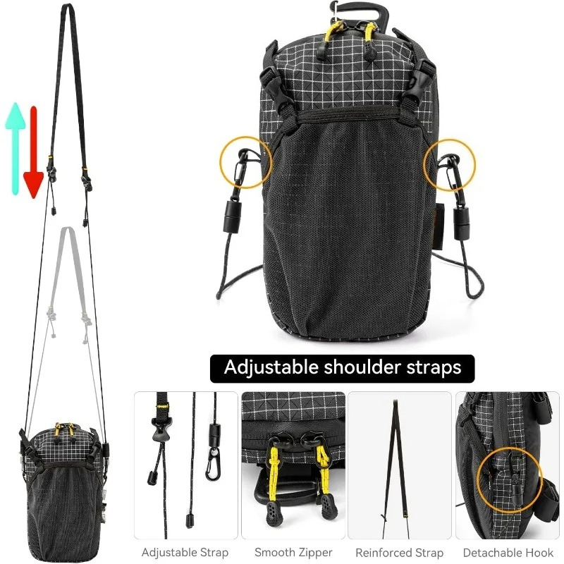 Rucksack-Schultergurt-Tasche Smartphone-Gurt-Pack Wasserdichte Rucksack-Gurttasche Anbauteil für Sport Wandern Camping