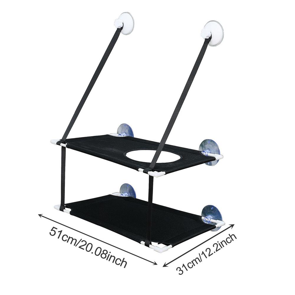 Window Mounted Bed Sofa Mat Washable Pet Cat Hammock Pet Supplies Space Saving Cushion Hanging Shelf Resting Seat With Suction