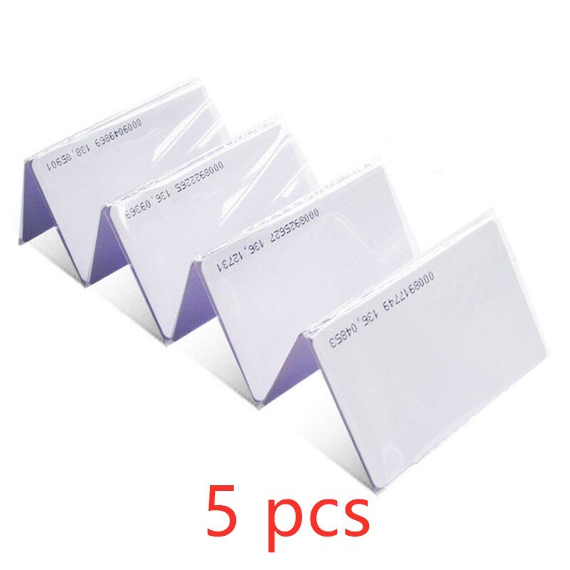 1/5 pcs Duplicator Copy 125KHZ TK4100 EM4100 RFID Card Read Only With Serial Number ID Card Access Control Keyfobs Clone Card: 5 pcs