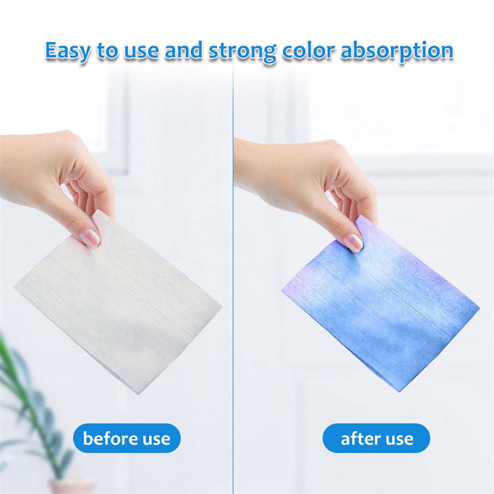 20pc Dyeing Cloth Washing Machine Use Mixed Dyeing Proof Color Absorption Sheet Anti Dyed Cloth Laundry Grabber Cloth