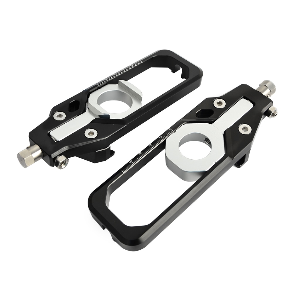 For BMW S1000RR CNC Aluminum Left & Right Chain Adjusters with Spool Tensioners Catena