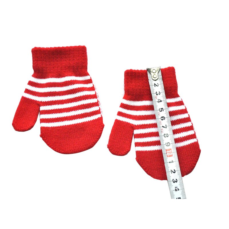 Luvas de malha macia corta-vento para crianças, luvas quentes de inverno para meninos e meninas 1-5 anos, à prova de vento