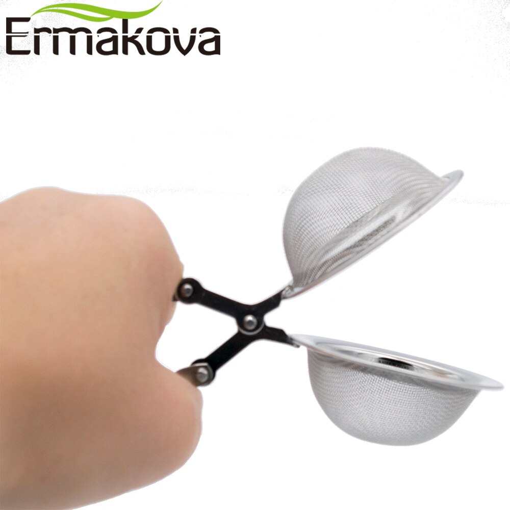 Ermakova 3 stk / mye te infusjon i mesh te ball infuser te sil filter med håndtak rustfritt stål te mesh ball filter