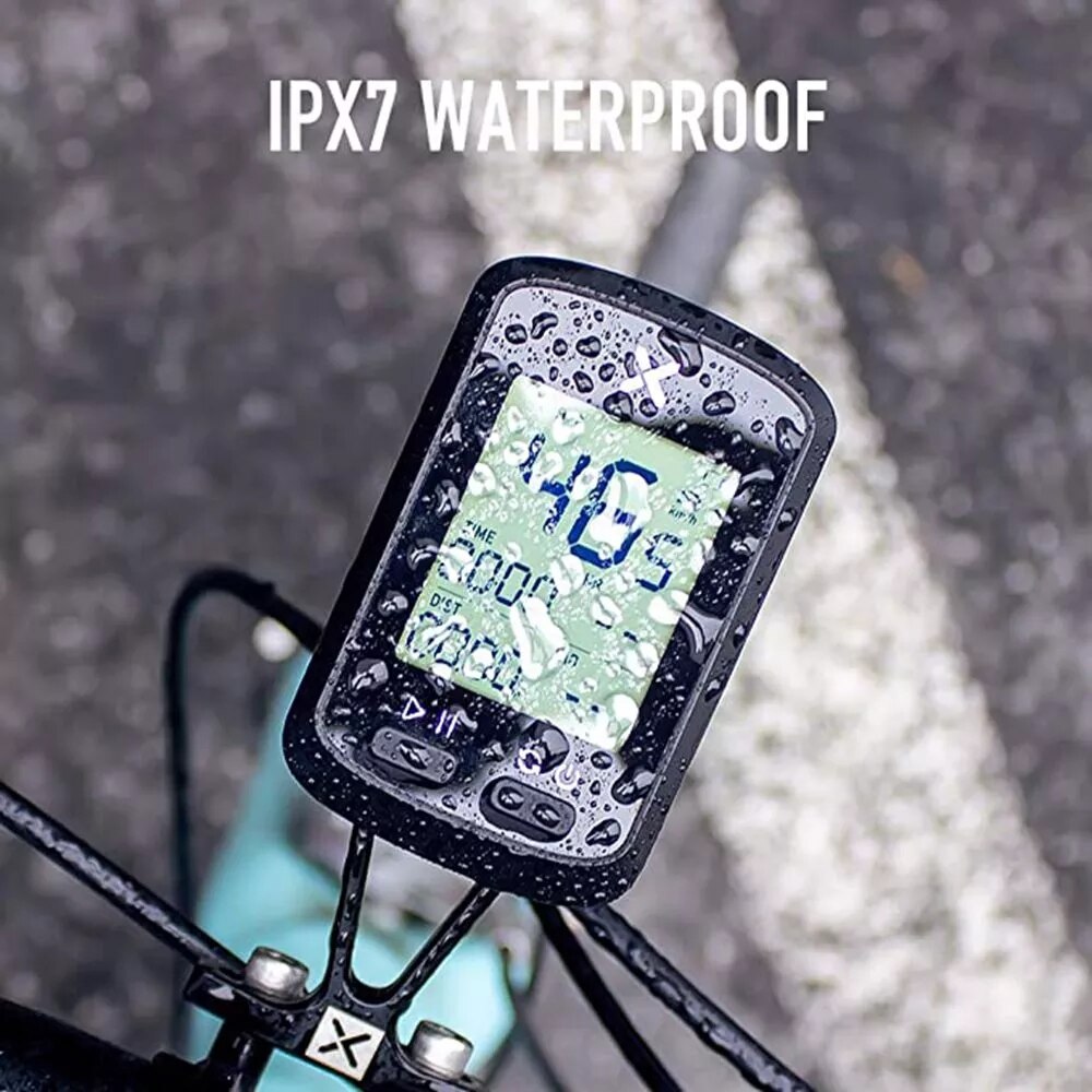 GPS Bicycle Computer Wireless Bicycle Speedometer Road Waterproof Bluetooth Code Table Supports Cadence Heart Rate