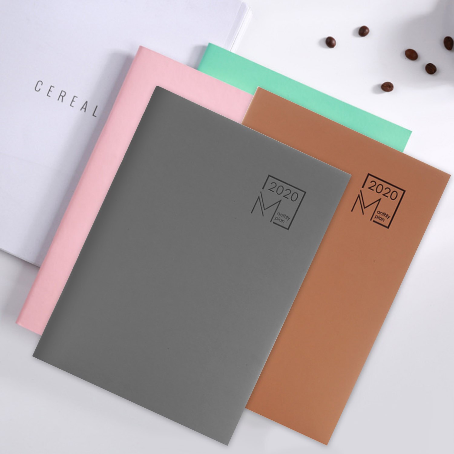 B5 Calendar Monthly Planner 365 Days Daily Schedule Plan Notebooks with 48 Pages for Home Office Students Supplies