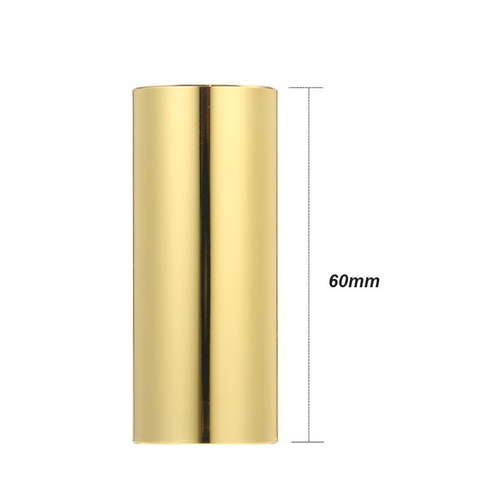 1PC 60MM High Guitar Slide Bar Stainless Steel Metal/Glass Finger Slides for Guitar Bass Banjo Ukulele