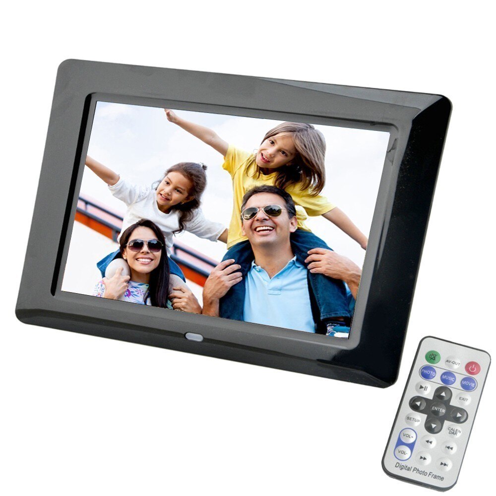7 zoll Digitaler Bilderrahmen LED-hintergrundbeleuchtung hoch-Definition 800X480 Elektronische Album Bild Musik Video Porta Retrato Digital