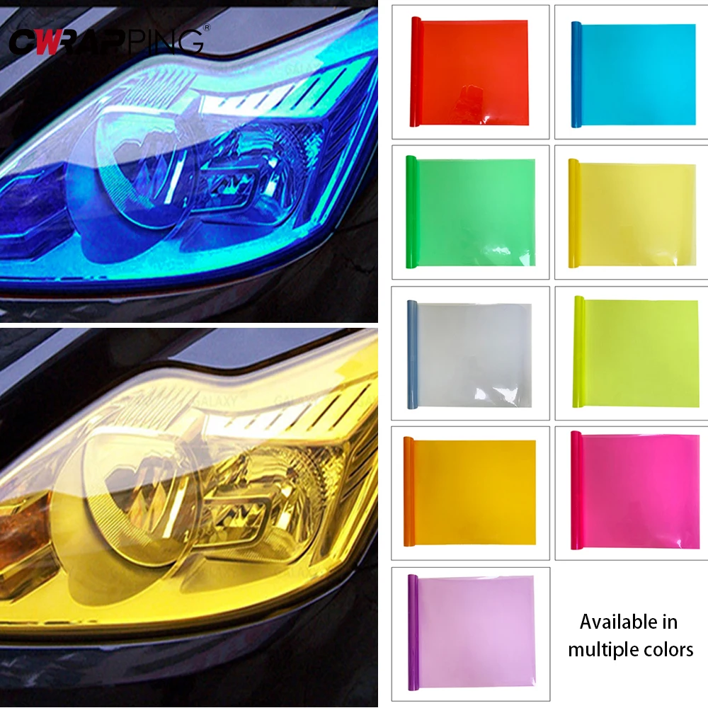 Gloss Transparent Light Black Smoke PVC Film Tint 30 X60cm Headlight Taillight Wrap Cover Film Foil Sticker Cover Car Styling