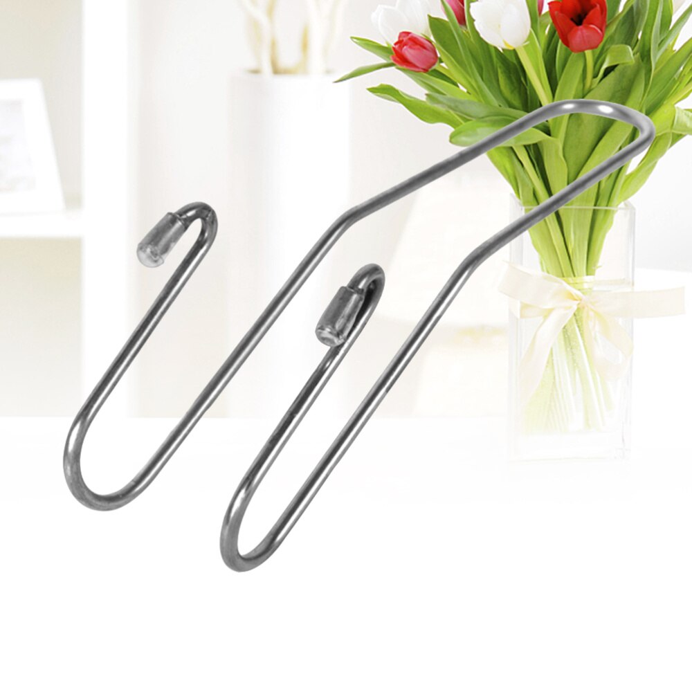 4Pcs Praktische Rvs Duurzaam Autostoel Haken Auto Haken Hoofdsteun Haken Autostoel Organizer Hanger Voor Purse Bag kruidenier