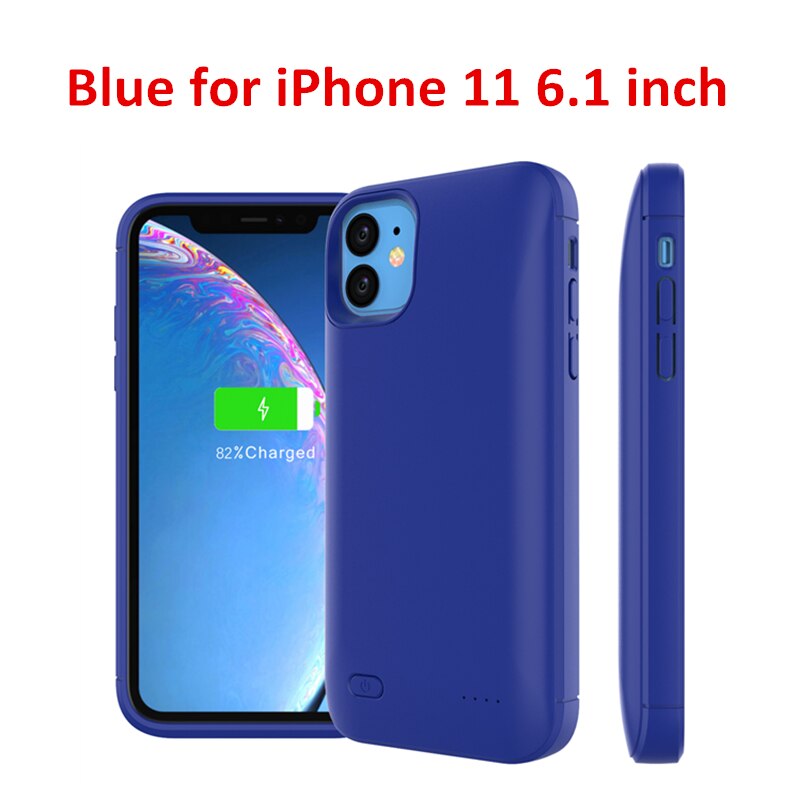 Voor Iphone 11 Se 5 5S Battery Charger Case 4000 Mah Externe Power Bank Opladen Cover Voor Iphone Xs 7 8 Plus 6 6S Batterij Case