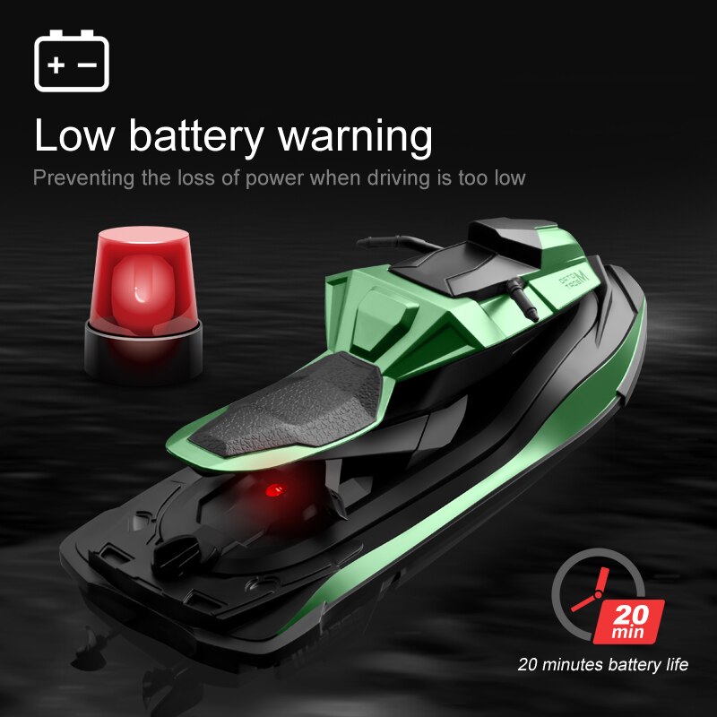 JJRC – bateau télécommandé, 2.4G, Mini Jet Ski, eau, vitesse, jouet d&#39;extérieur pour enfants