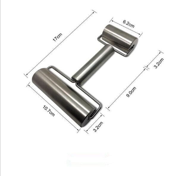 1 PC T bilden Edelstahl Teig rollen Stift Backen Kochen Werkzeug Rolle für Pasta Kekse Pizza und Teig PD 006