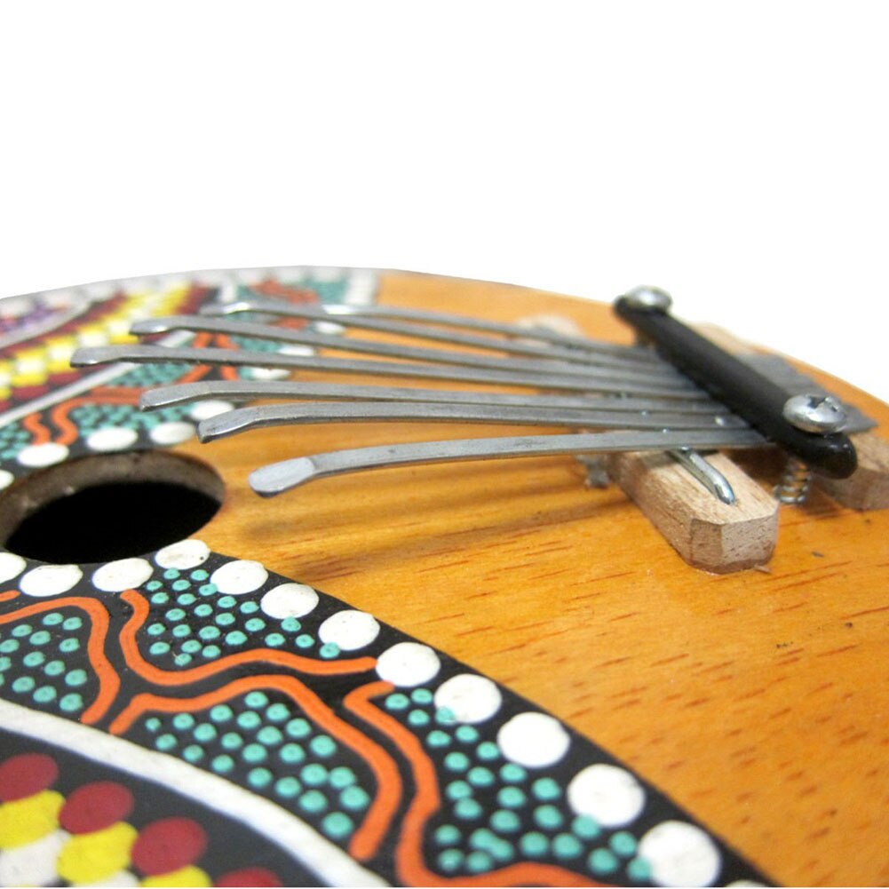 7 Keys Color Painted Coconut Shell Kalimba Thumb Piano Music Instrument Kids Toy Body Musical Instrument for children Kids Learn