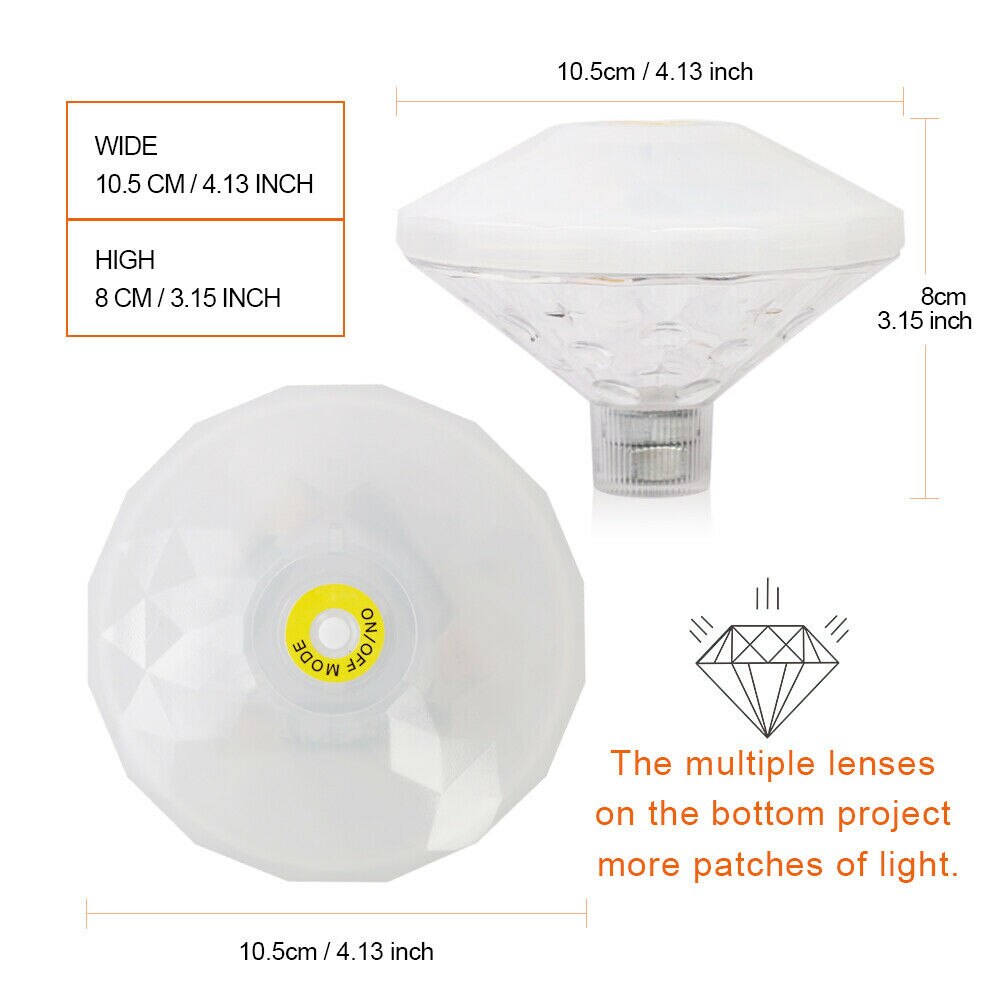 Podwodne wanna światła pływające RGB kolorowe lampy dyskoteka śmieszne wanienka dekoracji światła narzędzie łazienkowe Dom dekoracje