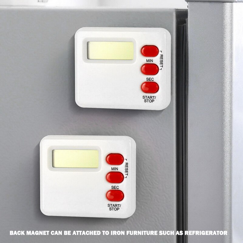 Kitchen Clock Timer 99 Minute Digital LCD Sport Countdown Loud Alarm Cooking Timer Stopwatch Electronic Programming Timing