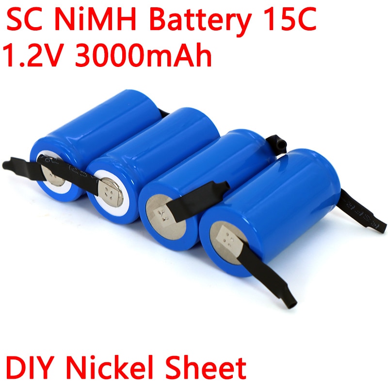 1.2 V Sc 3000 Mah 21410 Oplaadbare Ni-Mh Batterij Voor Stofzuiger Veegmachine Drone Elektrische Boor Batterij Diy Nikkel Vel