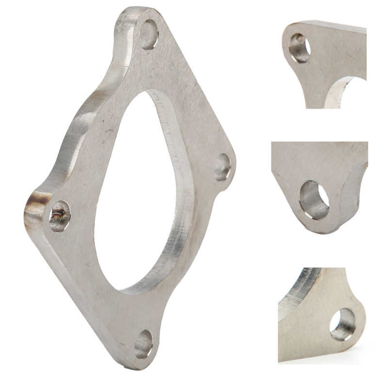 4 Bolt Auto Exhaust Turbo Flange Downpipe Stainless Steel Durable Adapter Replacement for K04 S4 RS4